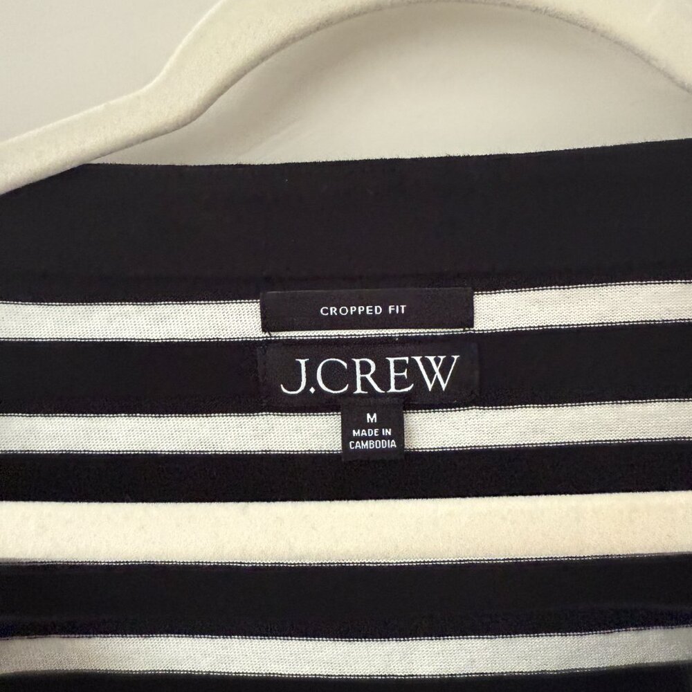 Striped J Crew Boatneck Tee - Picture 2 of 3